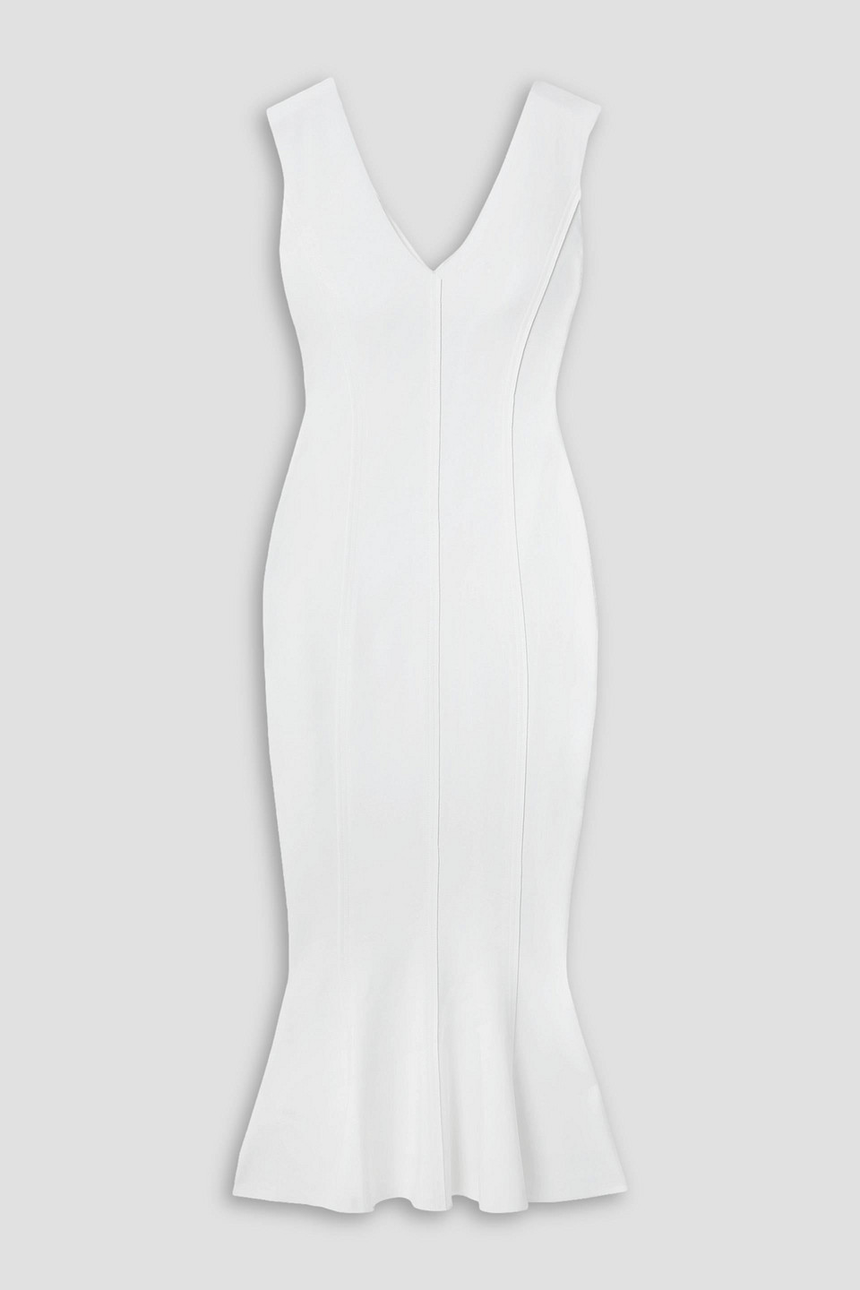 Norma Kamali Grace Stretch-jersey Midi Dress In White