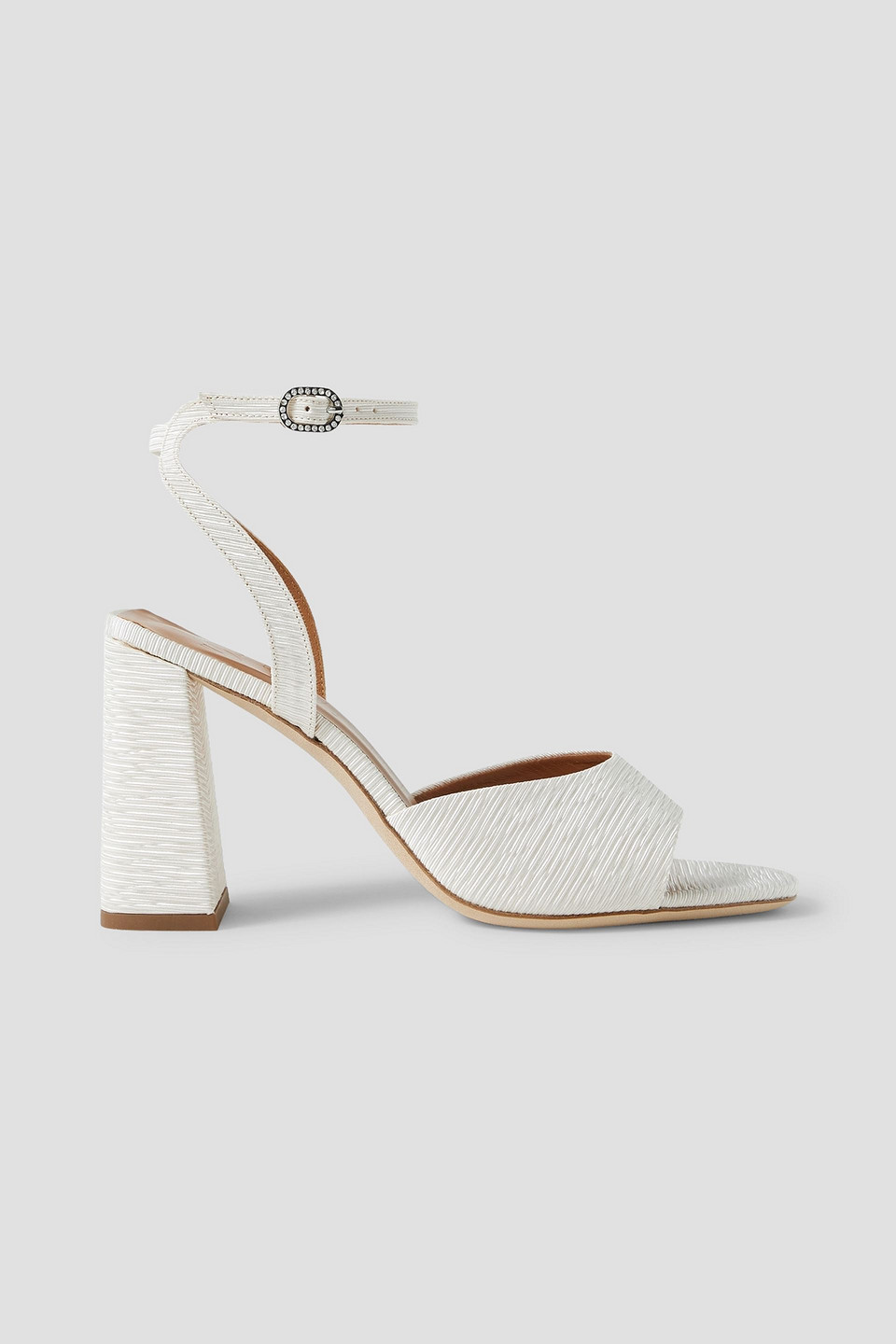 Staud Solange Sandalen Aus Faille In Weiss