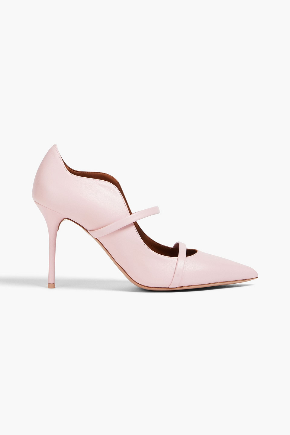 Malone Souliers Maureen 90mm Leather Pumps In Baby Pink