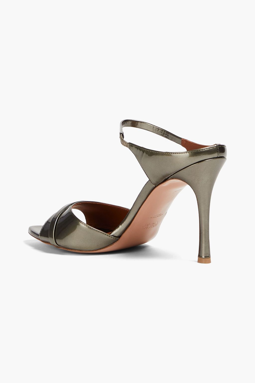 MALONE SOULIERS Una 90 metallic leather sandals