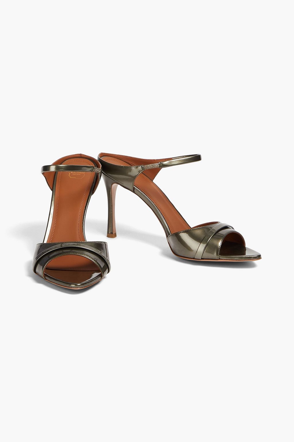 MALONE SOULIERS Una 90 metallic leather sandals