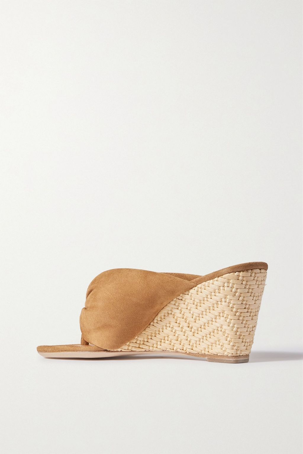 STAUD Dahlia suede espadrille wedge sandals
