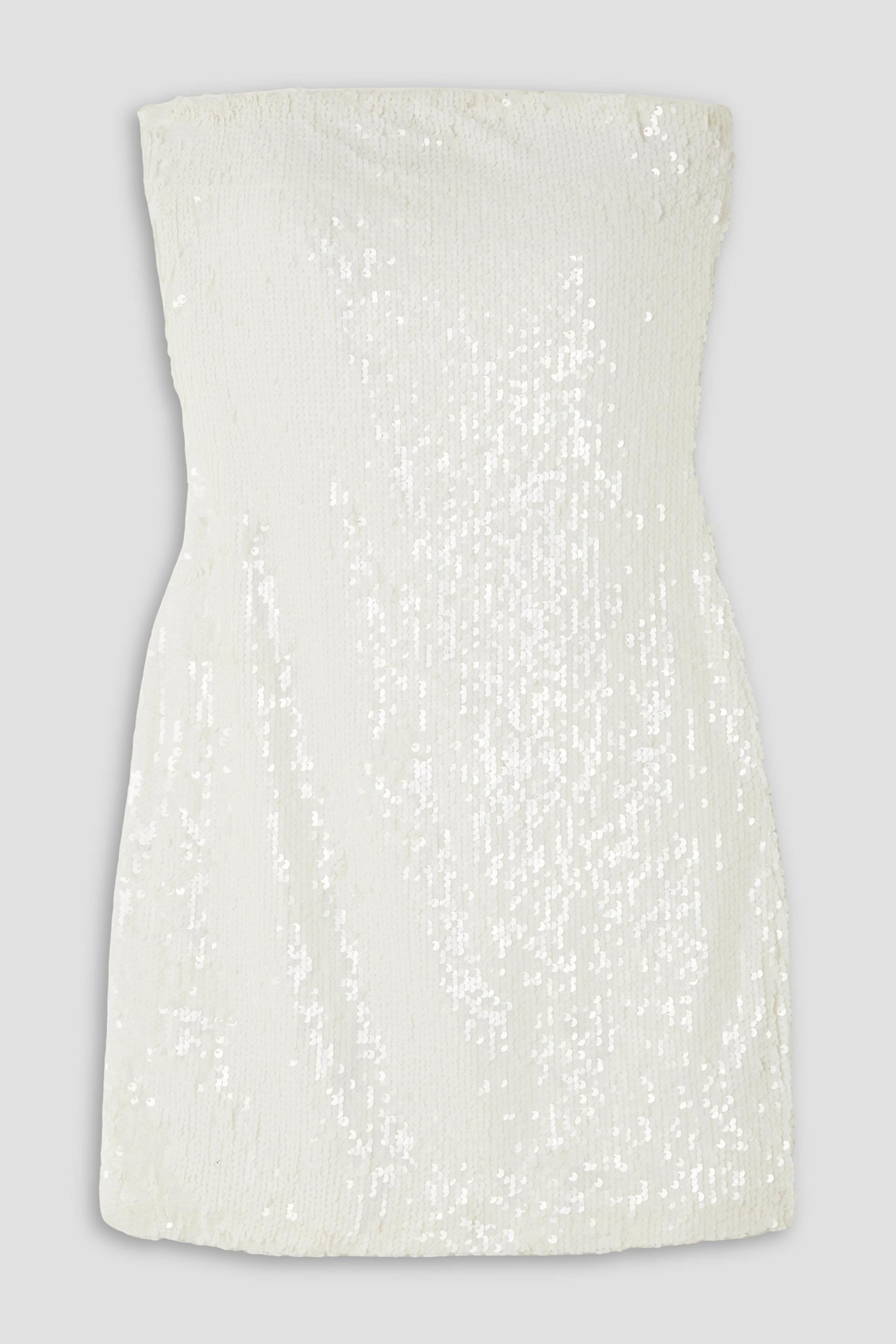 SPRWMN Strapless sequined stretch-tulle mini dress thumbnail