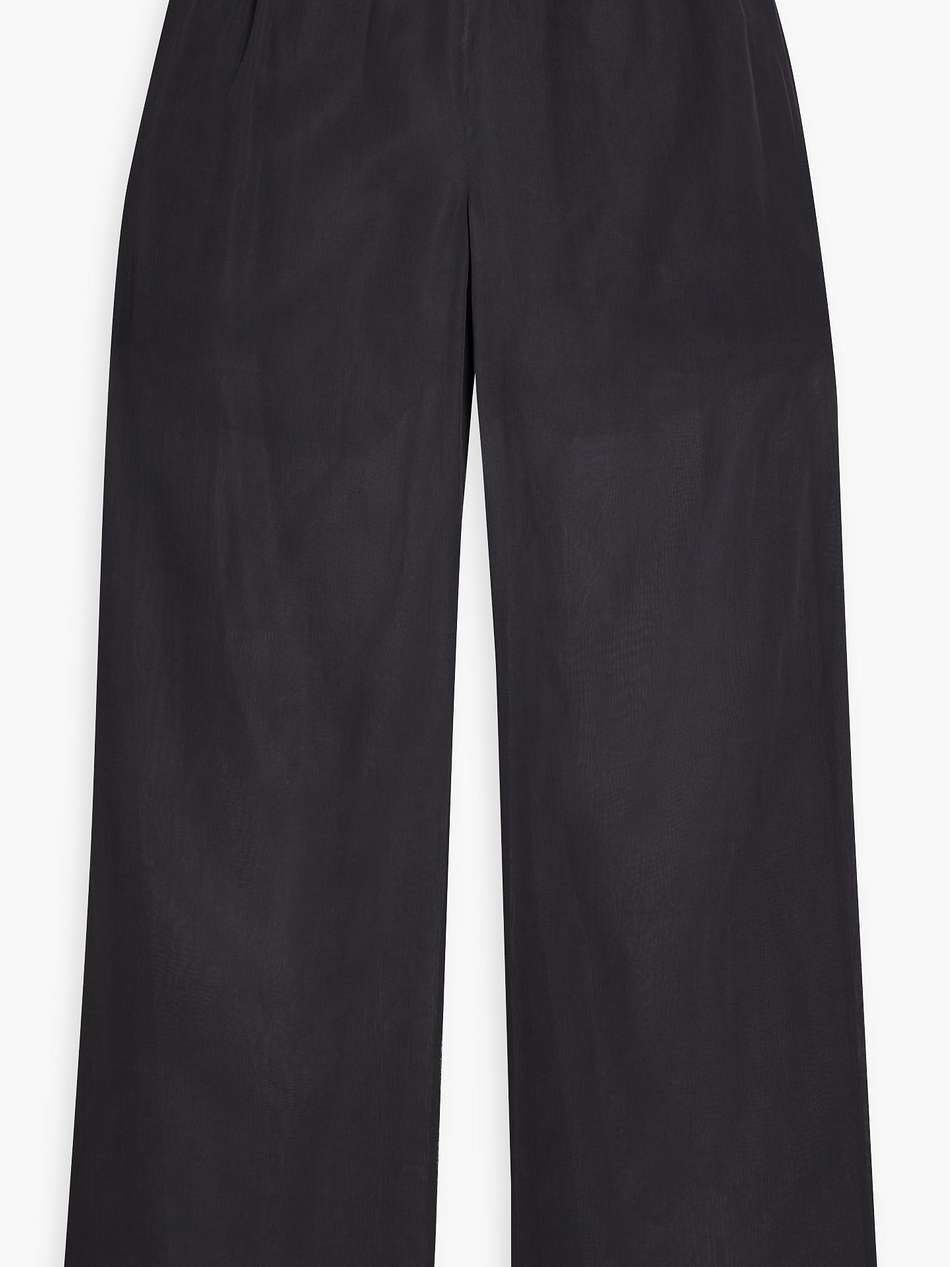 cotton wide-leg pants