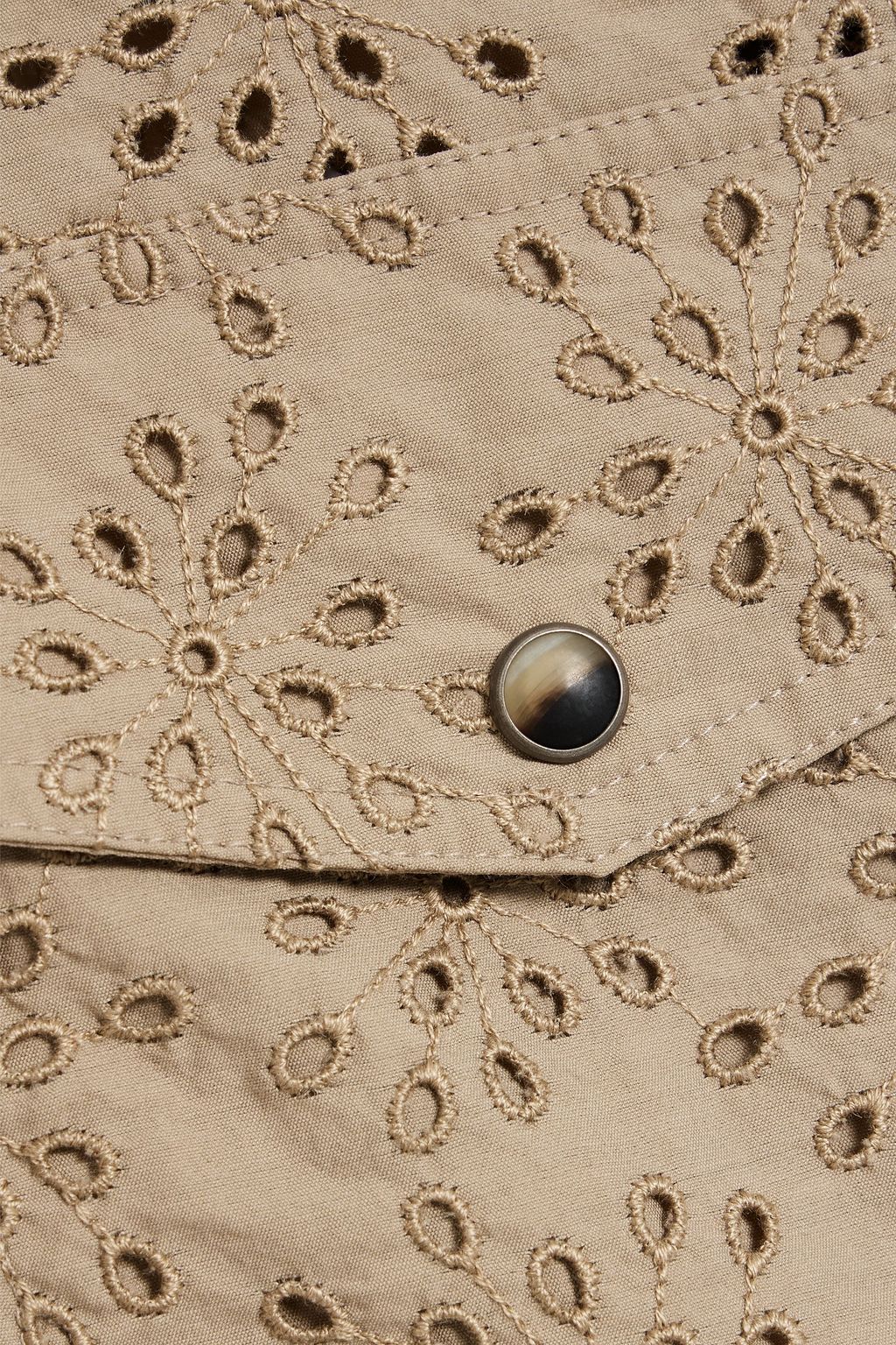 BRUNELLO CUCINELLI Broderie anglaise cotton shirt