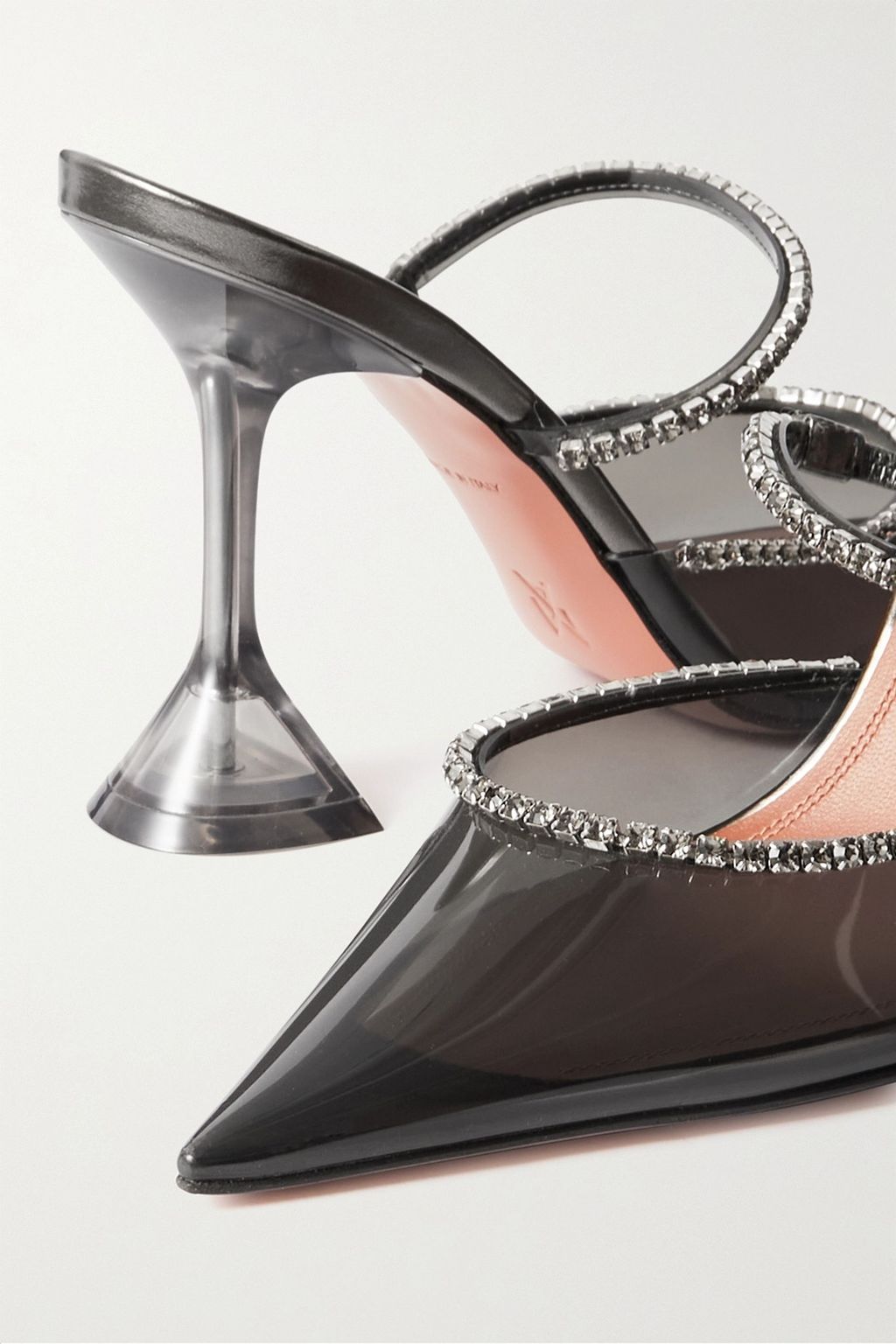 AMINA MUADDI Gilda crystal-embellished PVC pumps