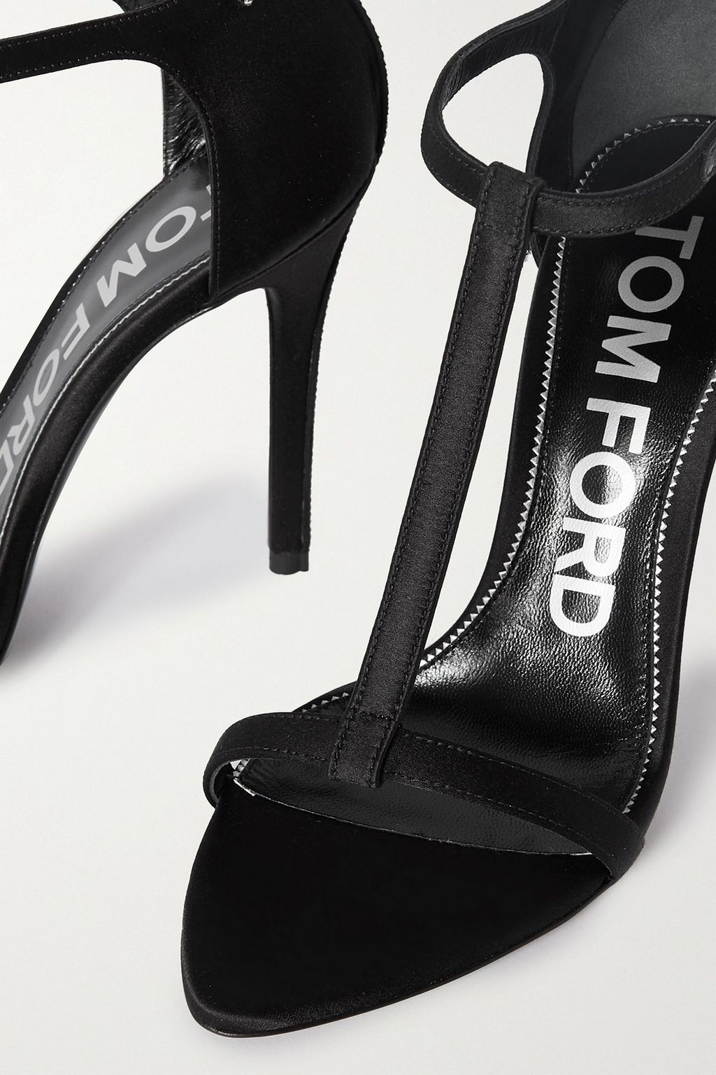 TOM FORD Iconic T crystal-embellished satin sandals
