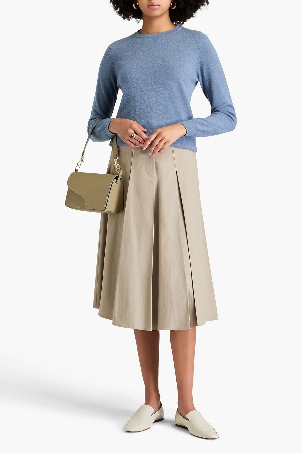 BRUNELLO CUCINELLI 비즈 장식 캐시미어 스웨터