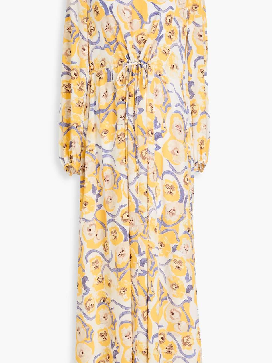 sydney floral-print crepe de chine maxi dress