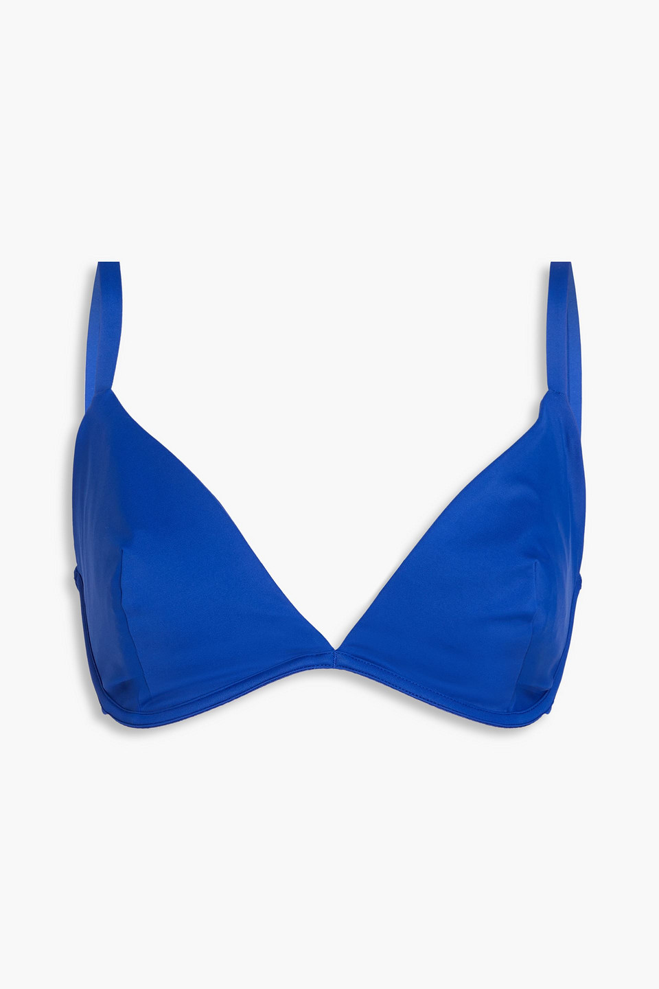 Form And Fold D-g The Triangle Underwired Bikini Top In Royal Blue