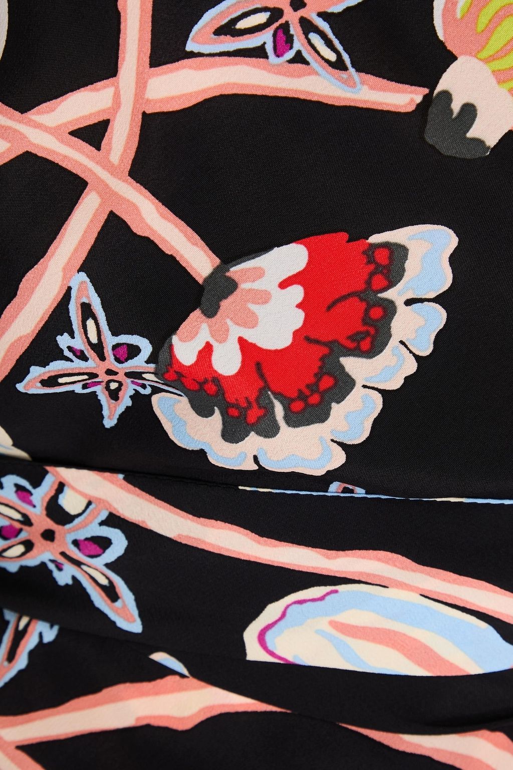 DIANE VON FURSTENBERG Tilly floral-print crepe de chine midi wrap dress