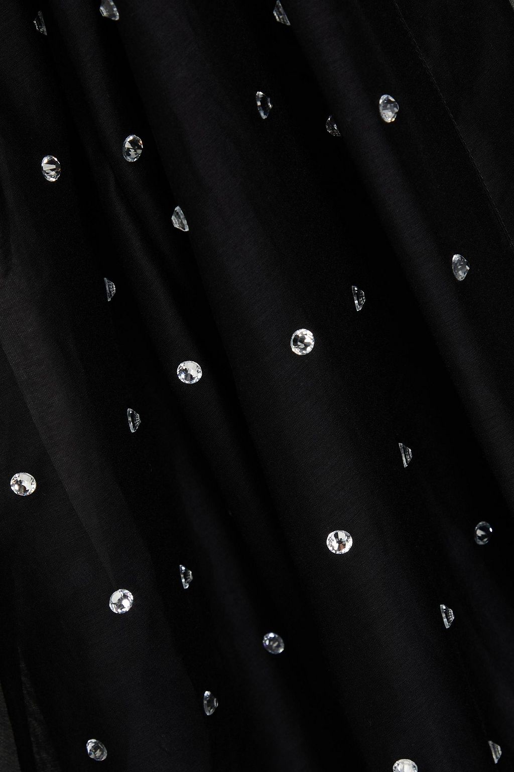 OSÉREE Gem belted embellished cotton and silk-blend voile coverup