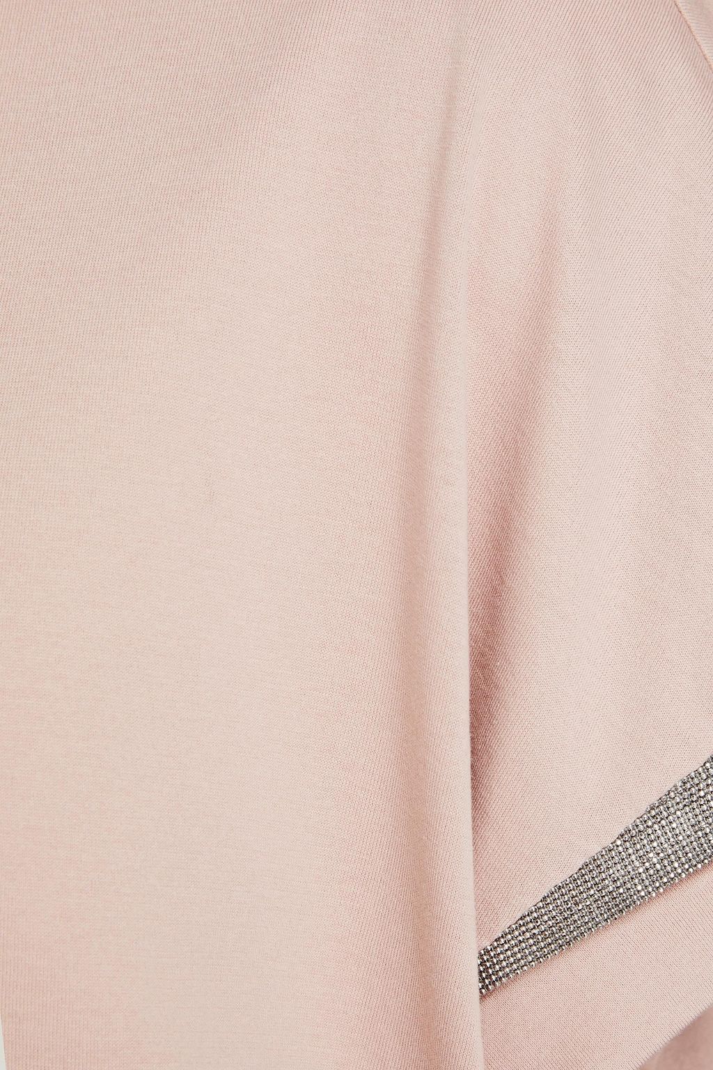 BRUNELLO CUCINELLI Poloshirt aus Baumwoll-Jersey mit Zierperlen