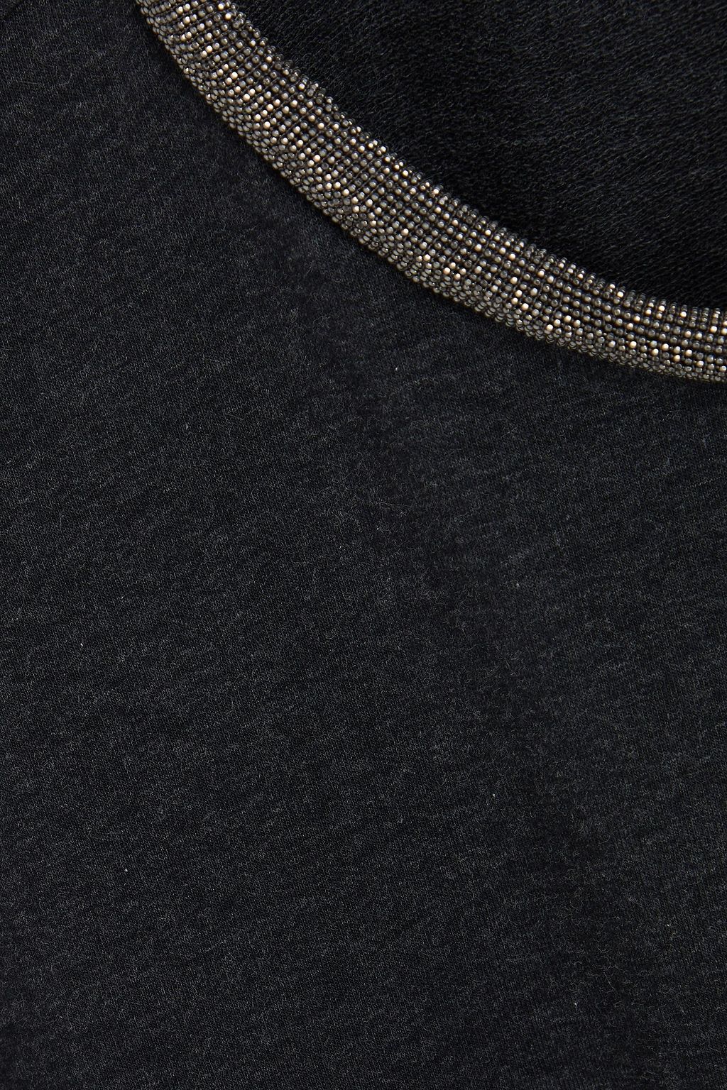 BRUNELLO CUCINELLI フレンチコットン混テリー ミニワンピース ビーズ付き