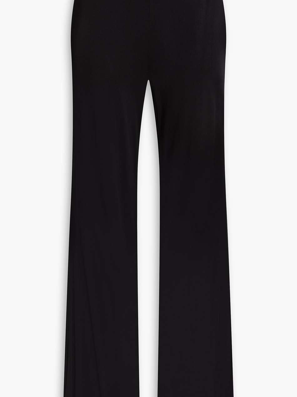 holly satin-jersey wide-leg pants