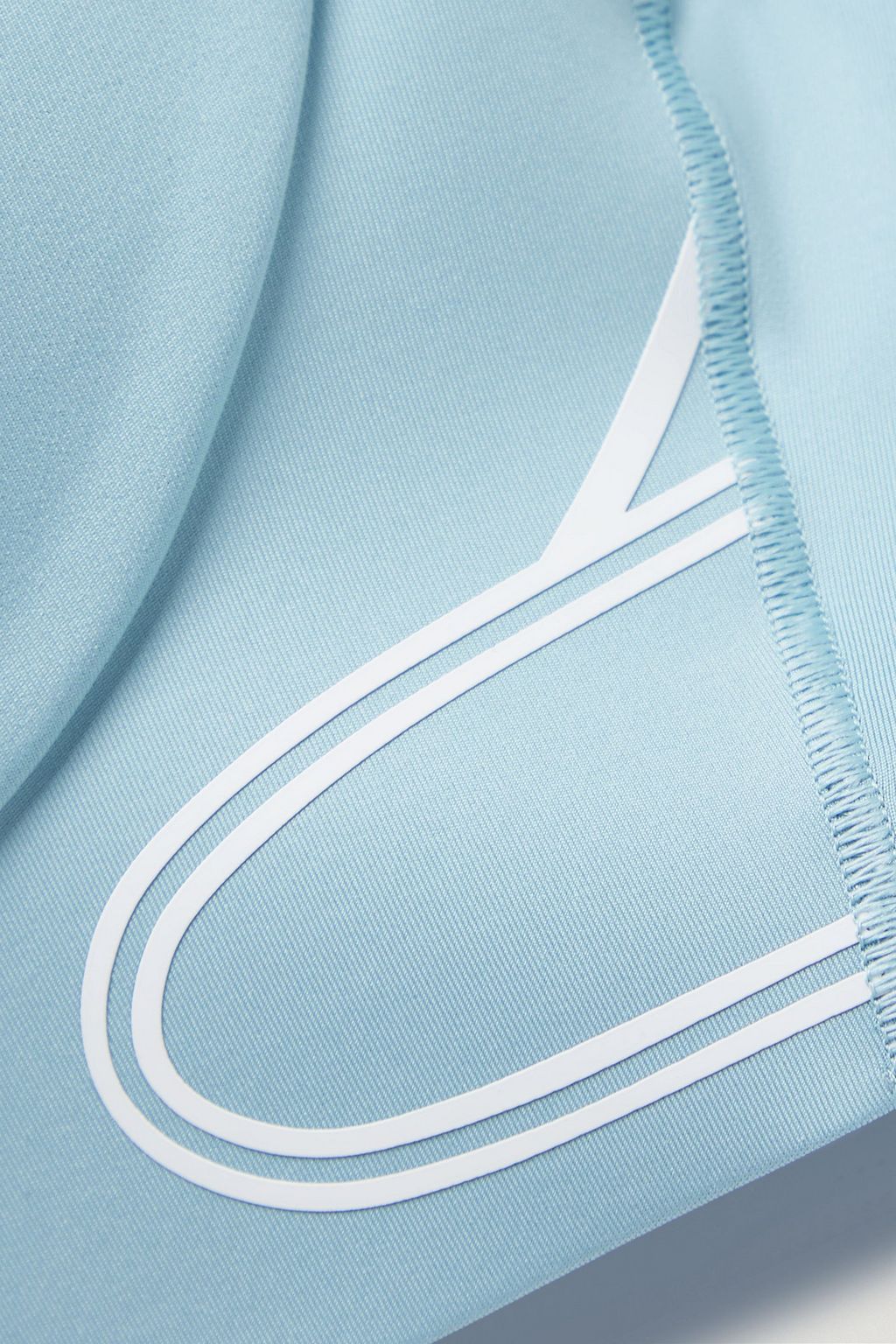 ADIDAS BY STELLA MCCARTNEY حمالة صدر TruePace الرياضية من قماش مطاط معاد تدويره بحواف من الشبك