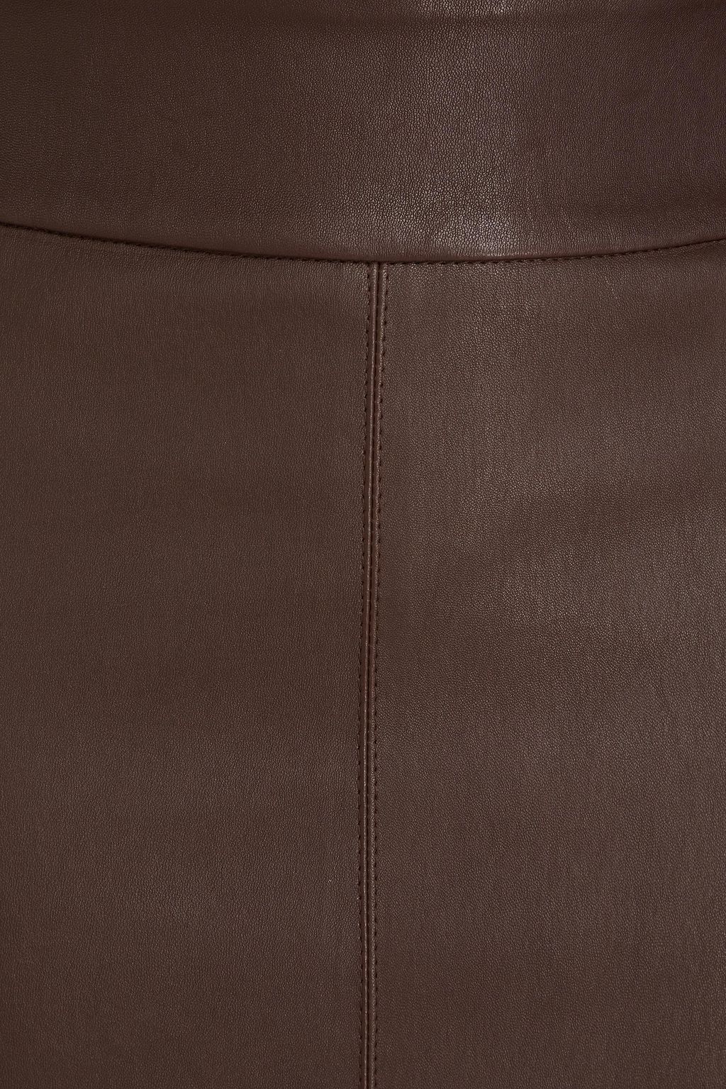 BRUNELLO CUCINELLI Leather midi pencil skirt