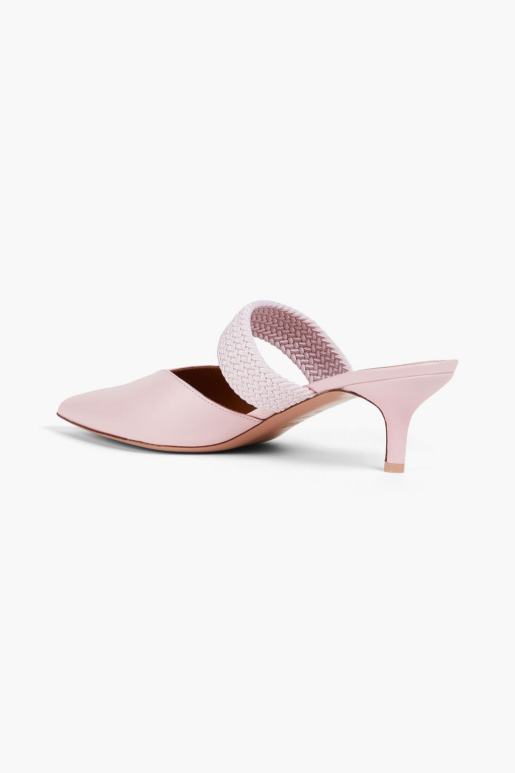 MALONE SOULIERS Maisie cord-trimmed leather mules