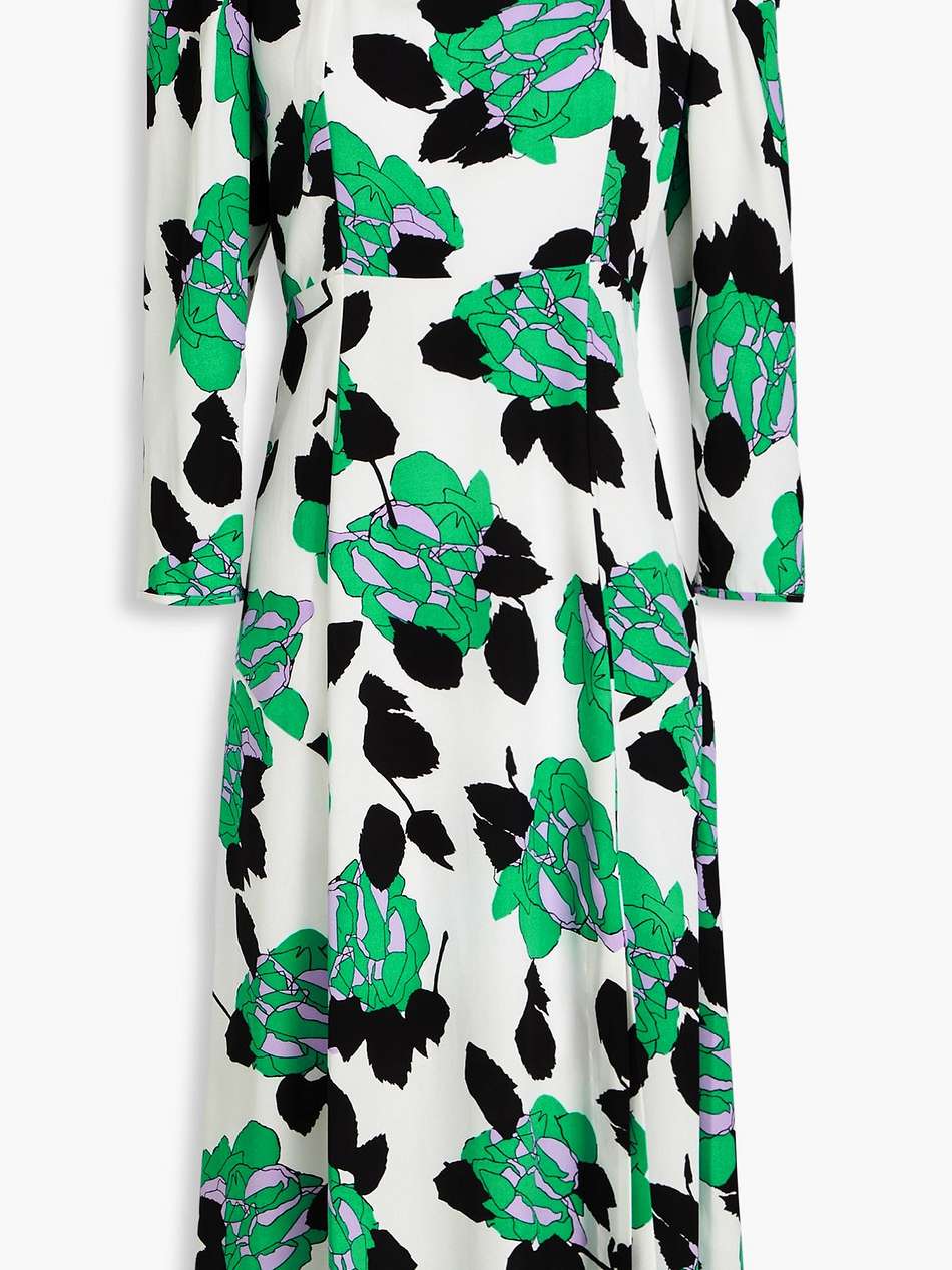 joanna floral-print crepe midi dress