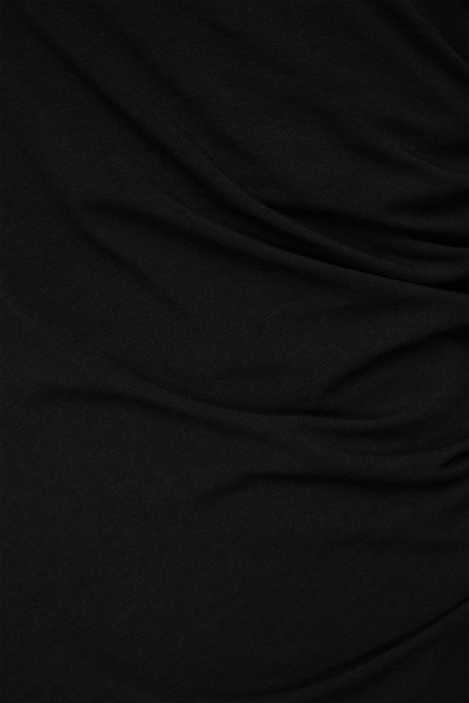 Helmut Lang Gerafftes Midikleid Aus Stretch-jersey In Schwarz