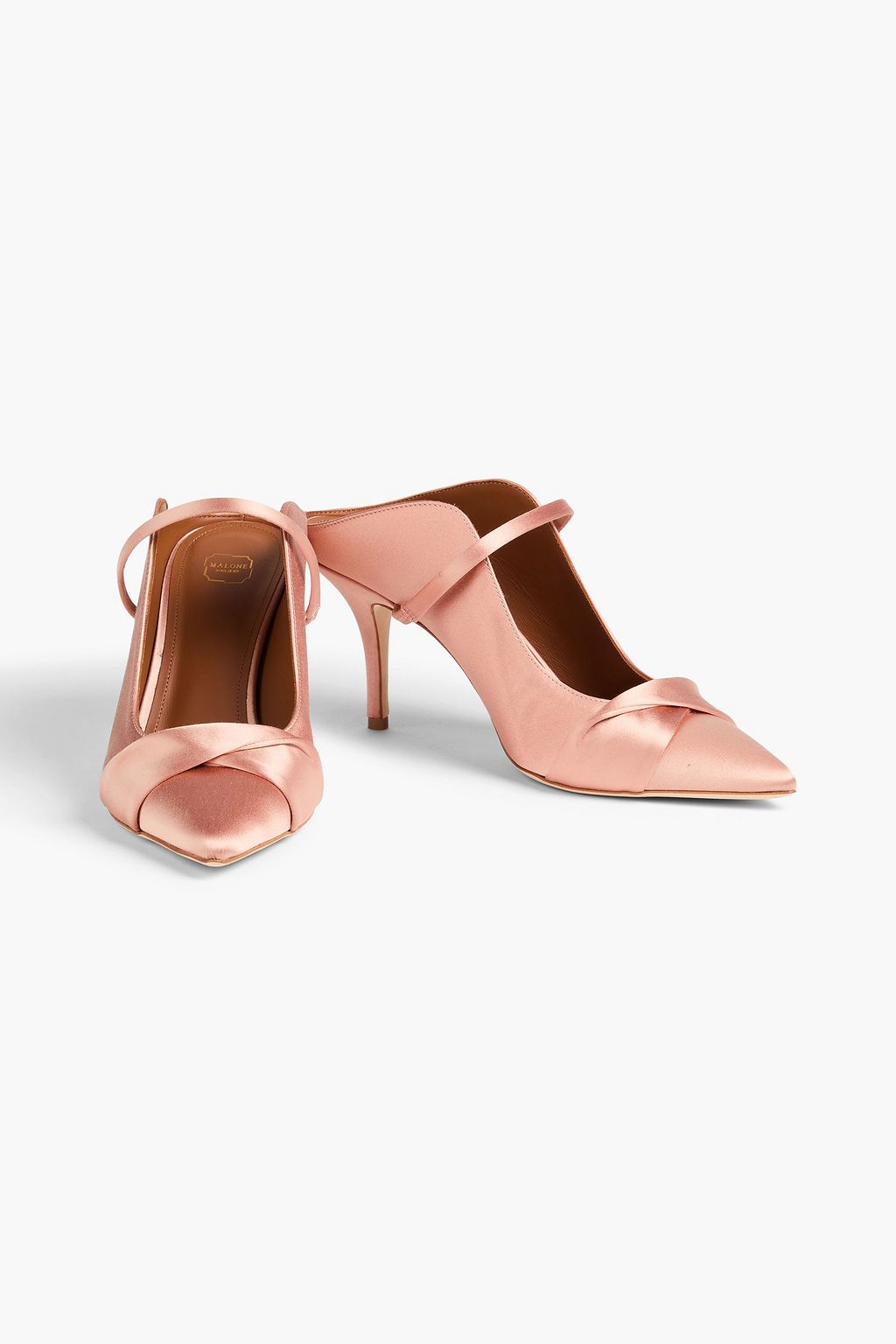 MALONE SOULIERS Maureen twisted satin mules