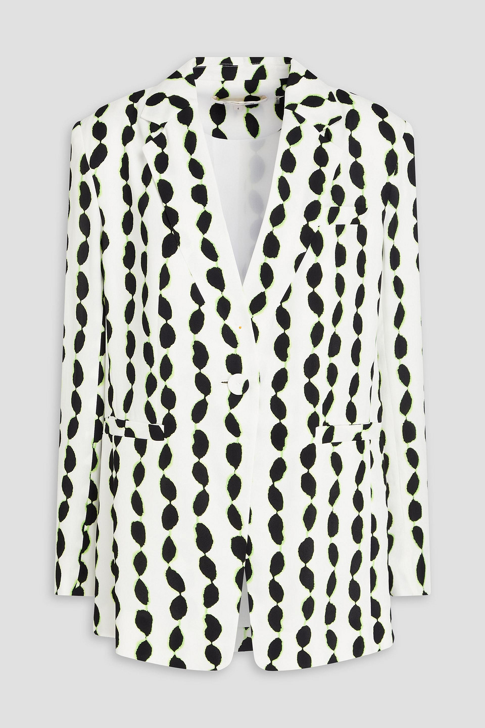 Diane von Furstenberg - Dalton printed crepe blazer - White - US 2