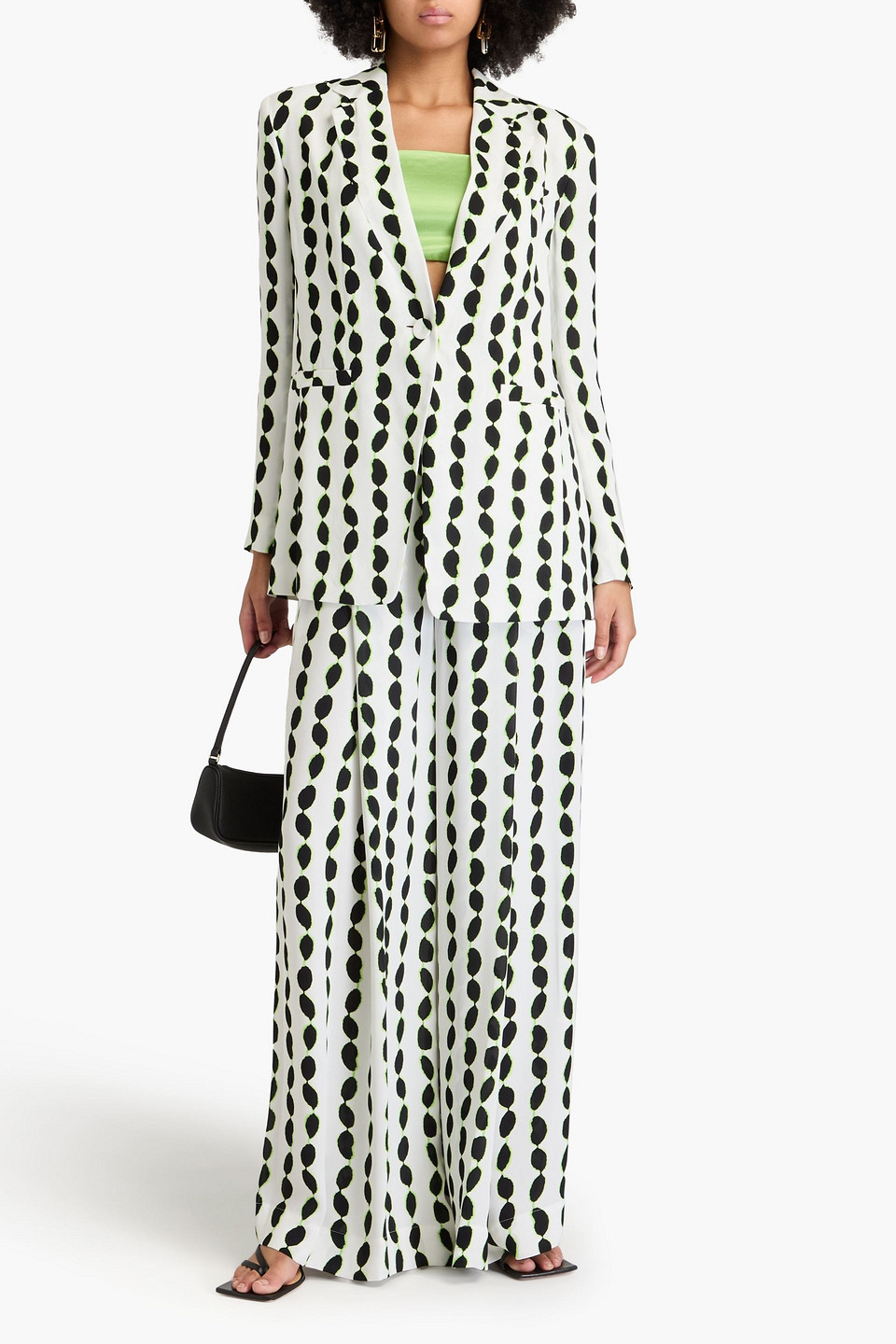 DIANE VON FURSTENBERG DALTON PRINTED CREPE BLAZER
