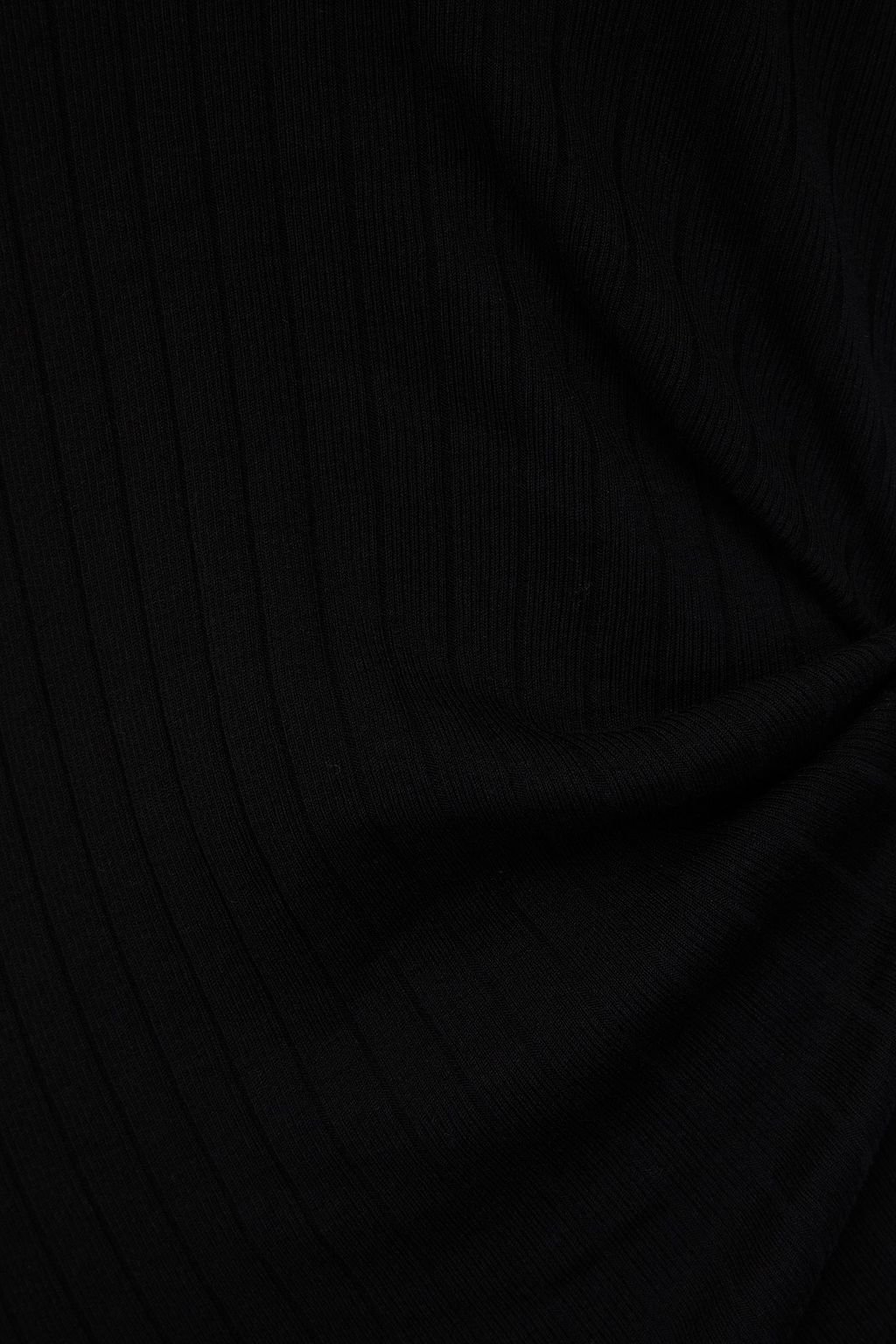 HELMUT LANG فستان متوسط الطول مصنوع من قطن جيرسي بتصميم مضلّع