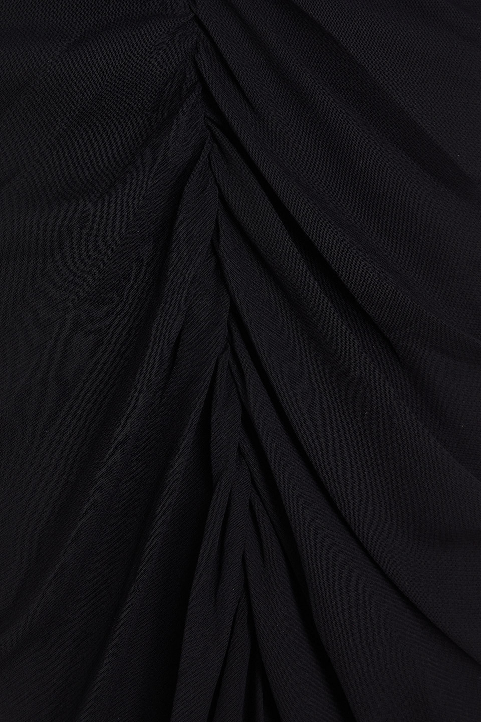 Diane Von Furstenberg Alabama Ruched Stretch-mesh Midi Dress In Black