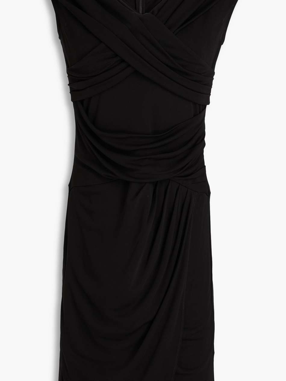 sibel draped jersey mini dress