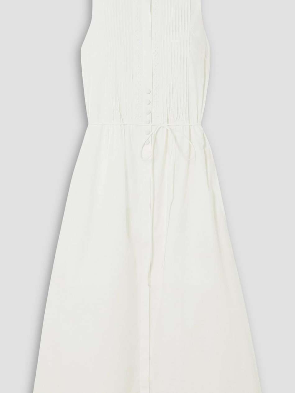 agnes belted broderie anglaise cotton-poplin shirt dress