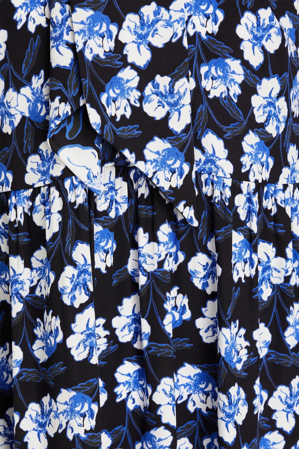 DIANE VON FURSTENBERG Romi tiered floral-print crepe mini dress