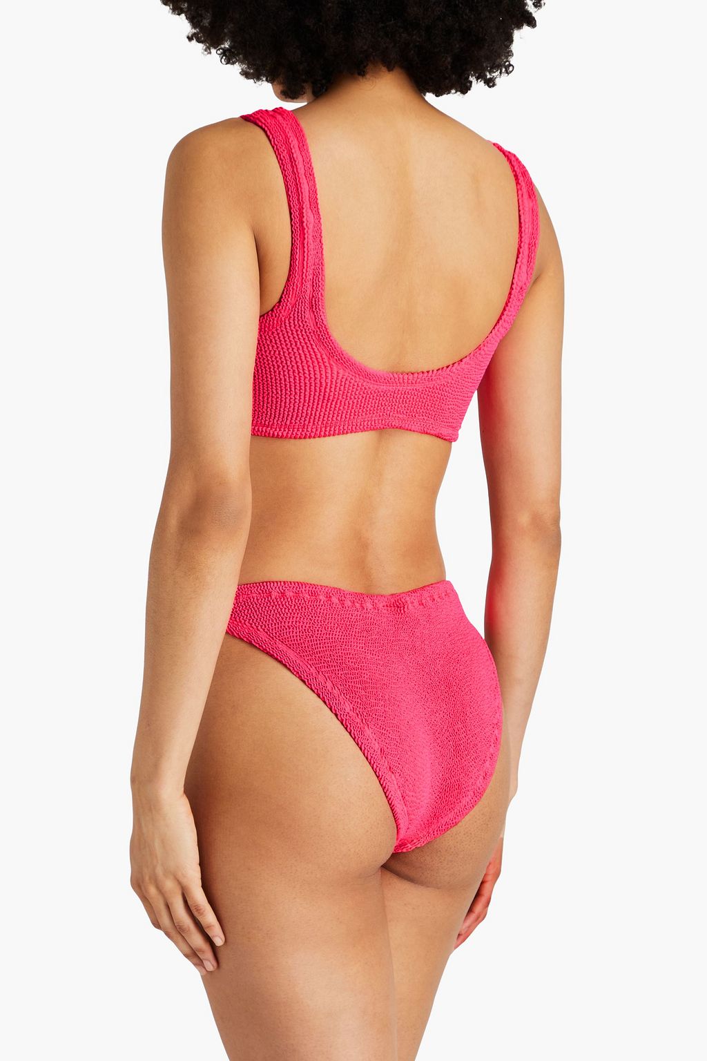 HUNZA G Heather seersucker bikini