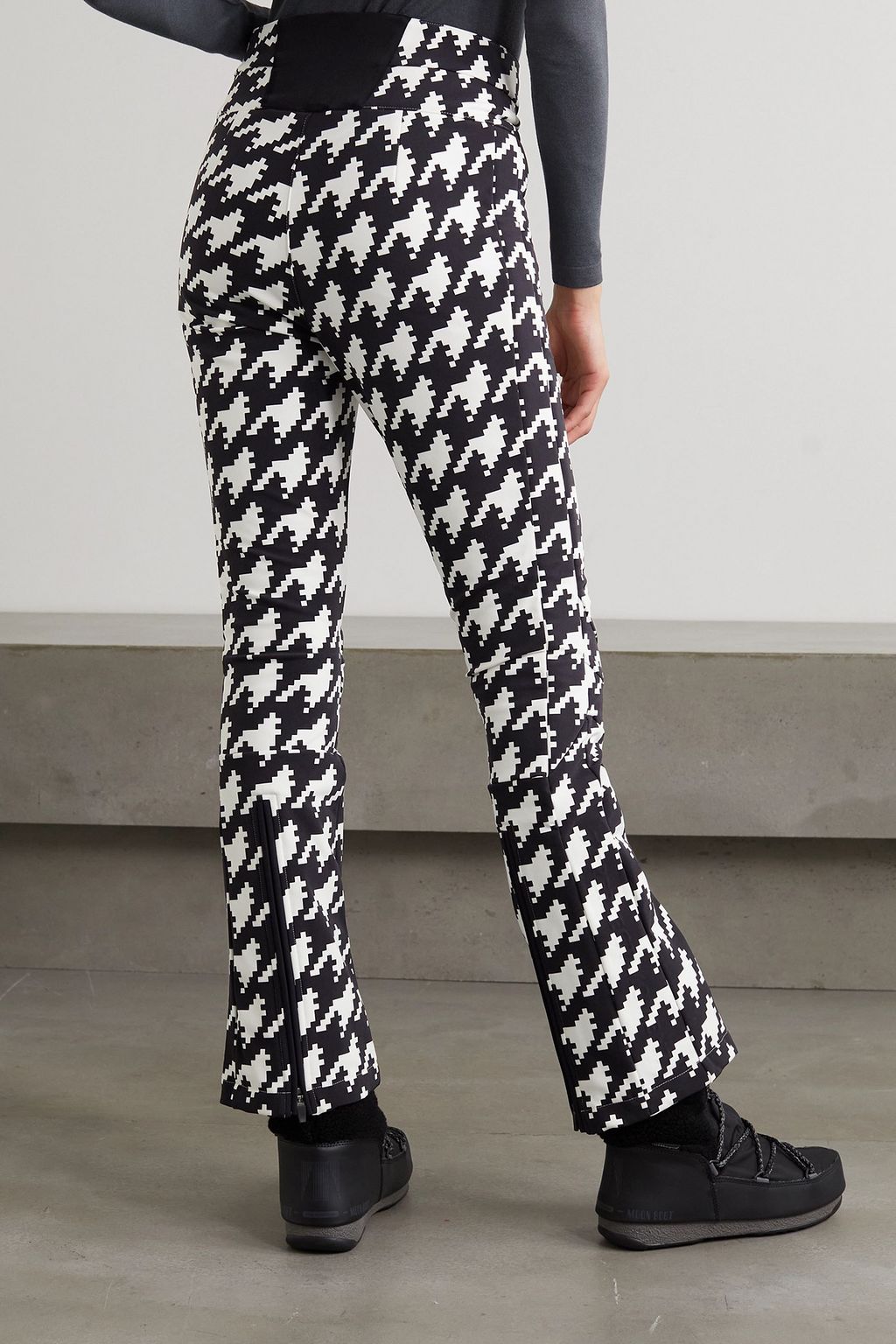 PERFECT MOMENT Aurora houndstooth flared ski pants