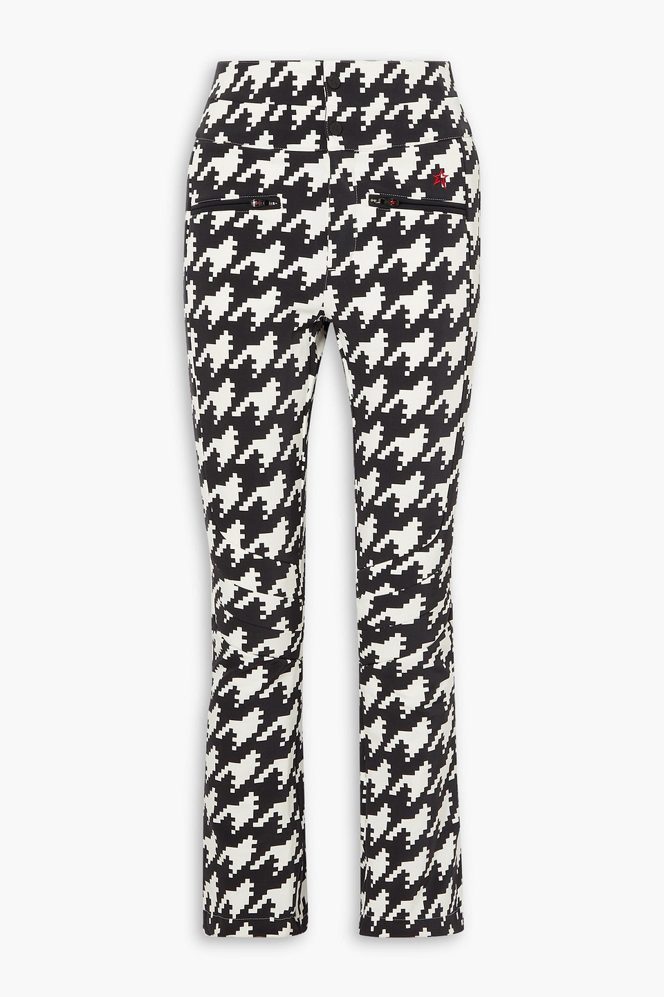 PERFECT MOMENT AURORA HOUNDSTOOTH FLARED SKI trousers