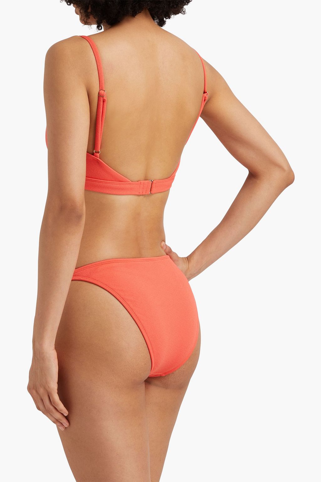 PEONY SWIMWEAR قطعة بيكيني سفلية Fine Hi Line من كريب مطّاطي مُعاد تدويره
