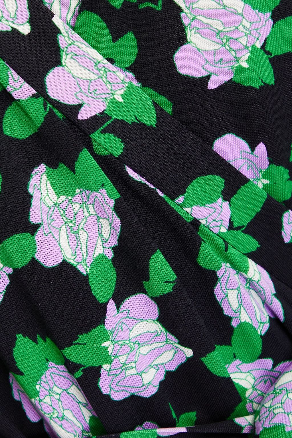 DIANE VON FURSTENBERG Abigail floral-print silk-jersey midi wrap dress