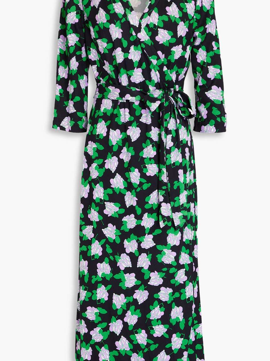 abigail floral-print silk-jersey midi wrap dress
