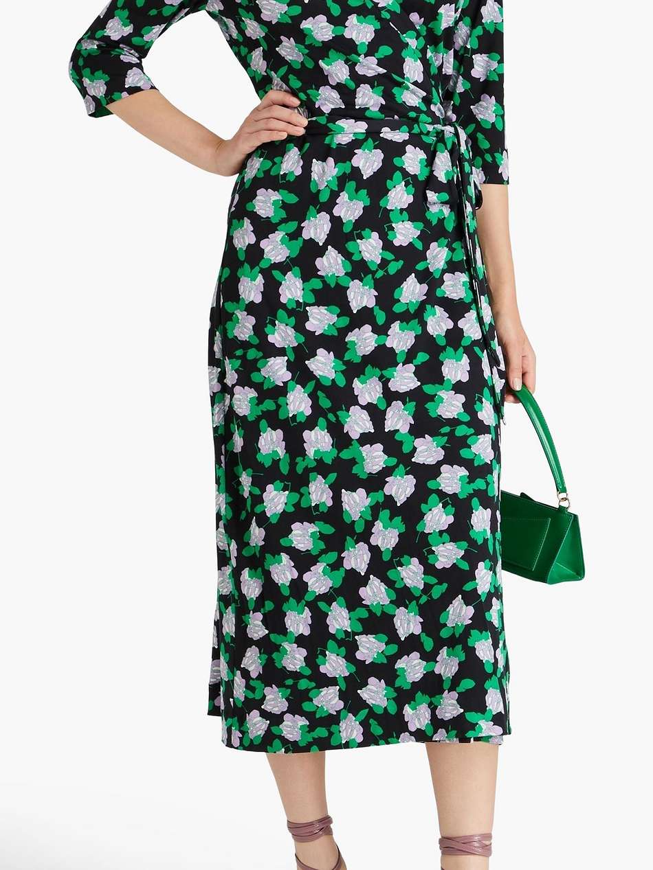 abigail floral-print silk-jersey midi wrap dress