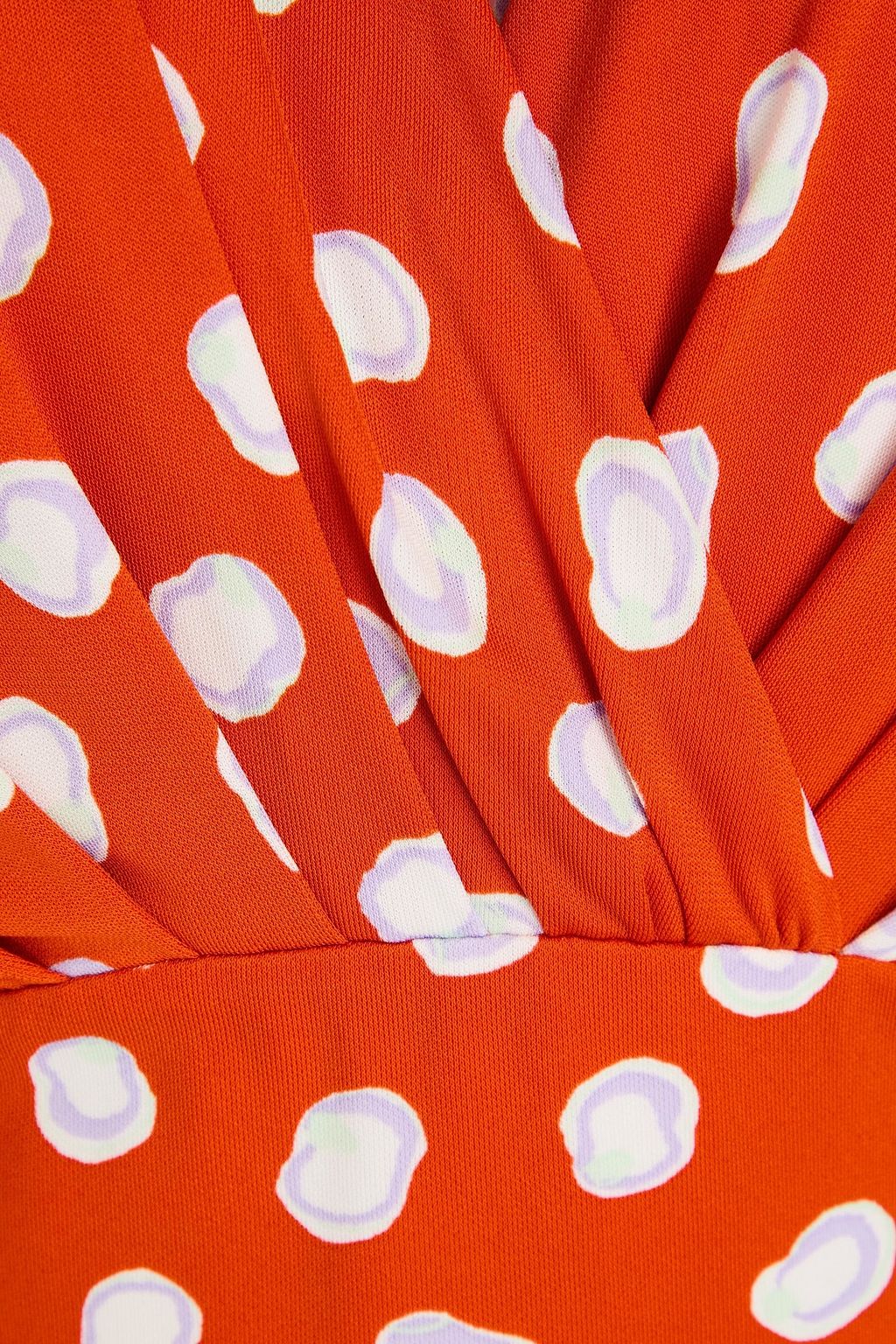 DIANE VON FURSTENBERG فستان "بارينجتون" قصير من الجيرسي بقصة ملفوفة مزين بطبعات