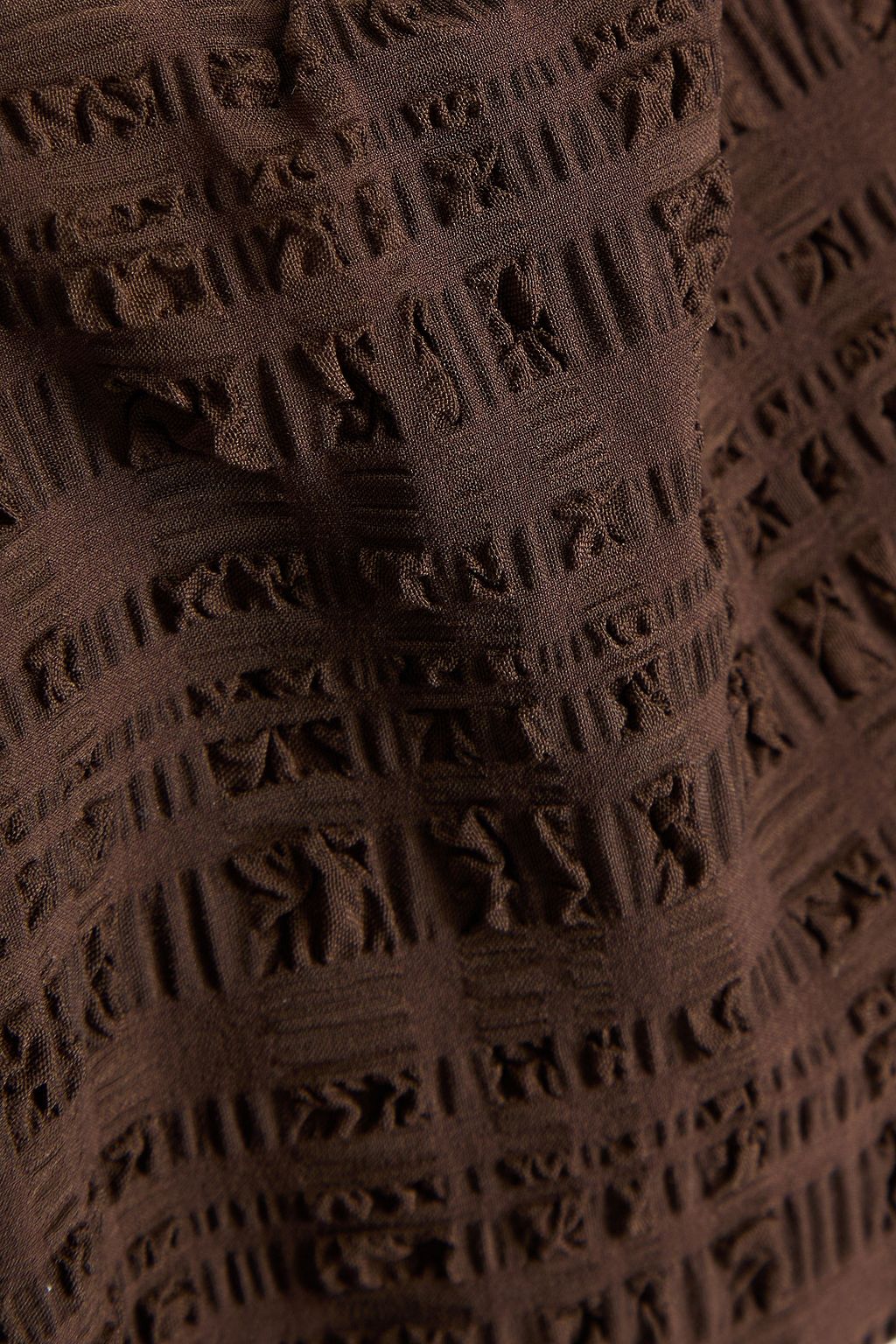 FORM AND FOLD D-G The Crop seersucker underwired bikini top