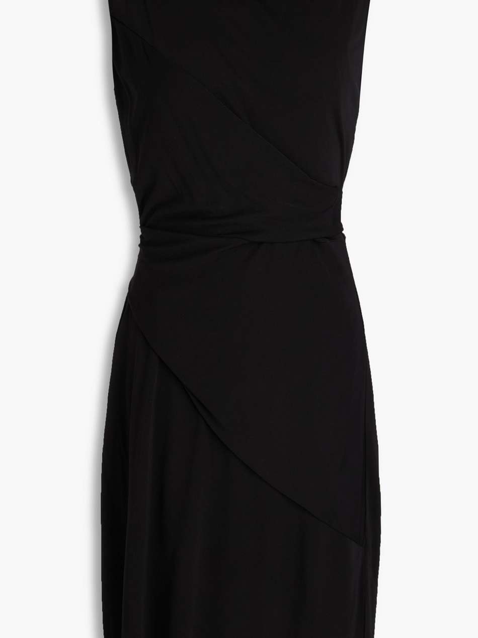 emina wrap-effect jersey mini dress