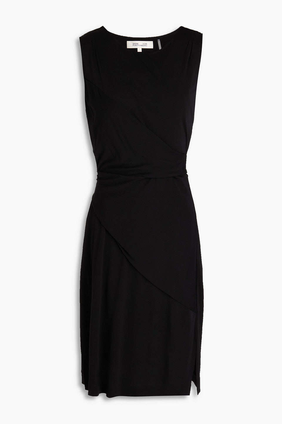 Diane Von Furstenberg Emina Wrap-effect Jersey Mini Dress In Black
