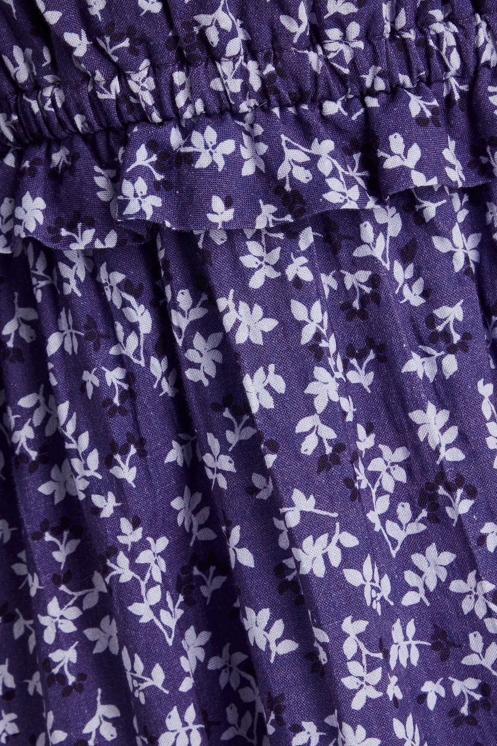 PEONY SWIMWEAR فستان طويل مكشوف الكتفين من القطن والايكوفيرو
