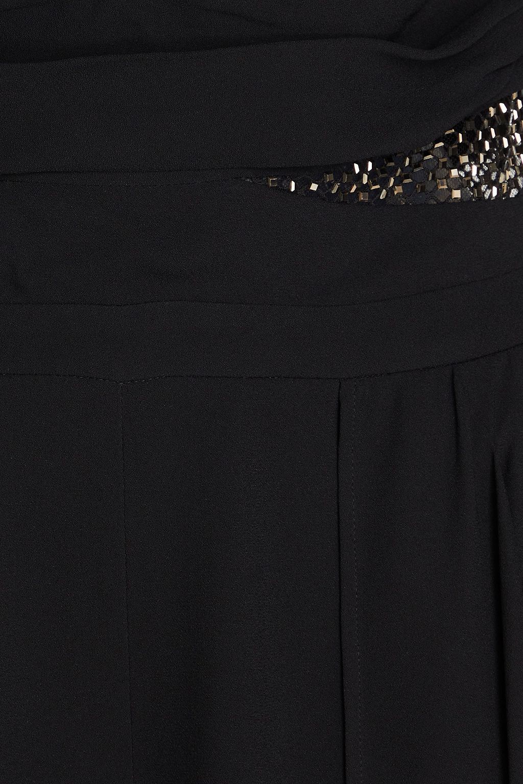 ZUHAIR MURAD Crystal-embellished twisted cutout crepe jumpsuit