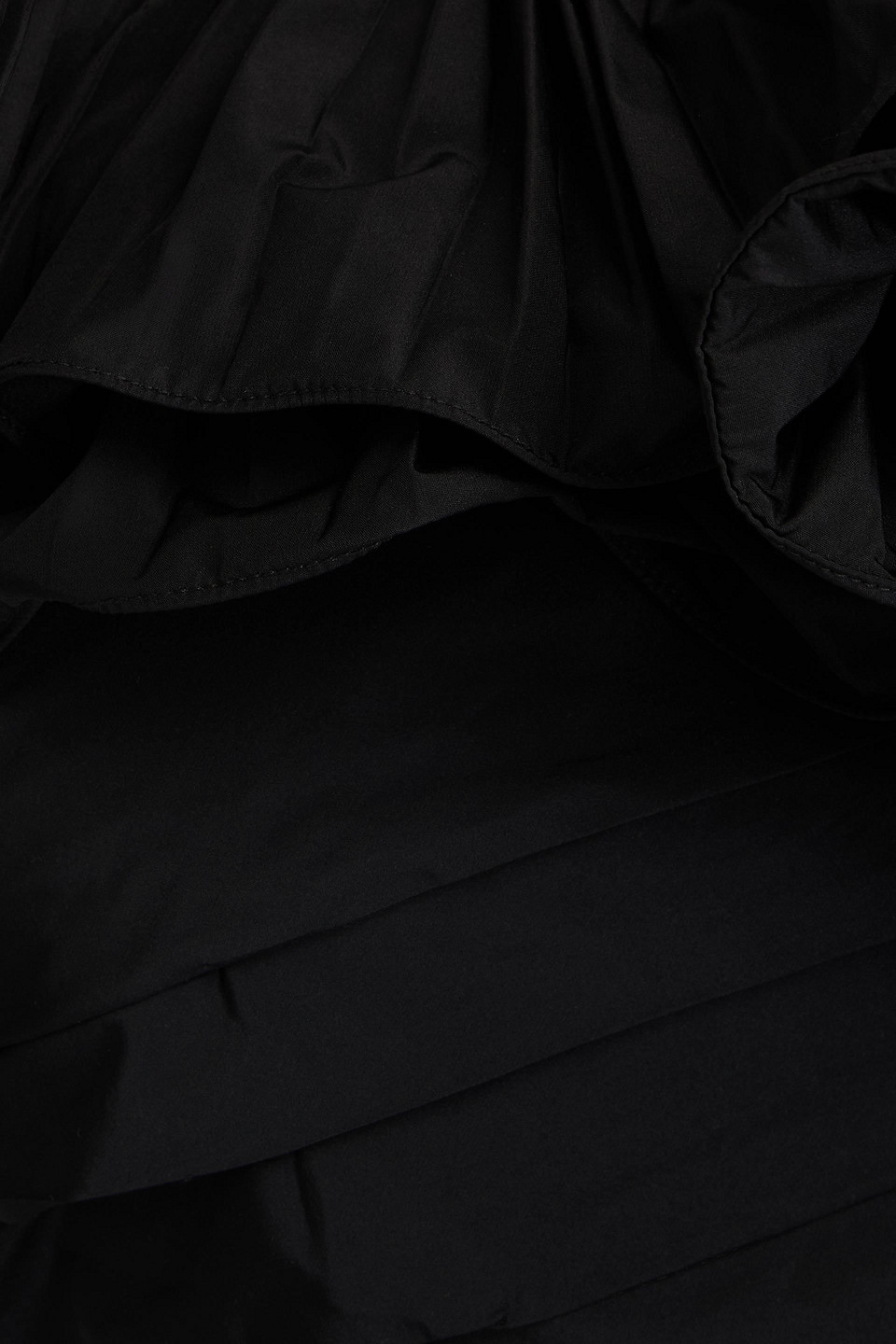 Rebecca Vallance Chloe One-shoulder Ruffled Taffeta Mini Dress In Black