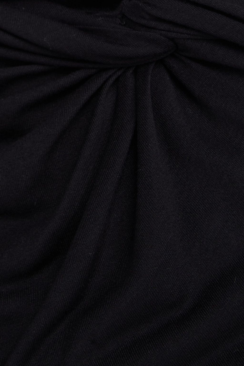 HELMUT LANG فستان قصير منسدل من الجيرسيه بقصّة ملفوفة من الأمام