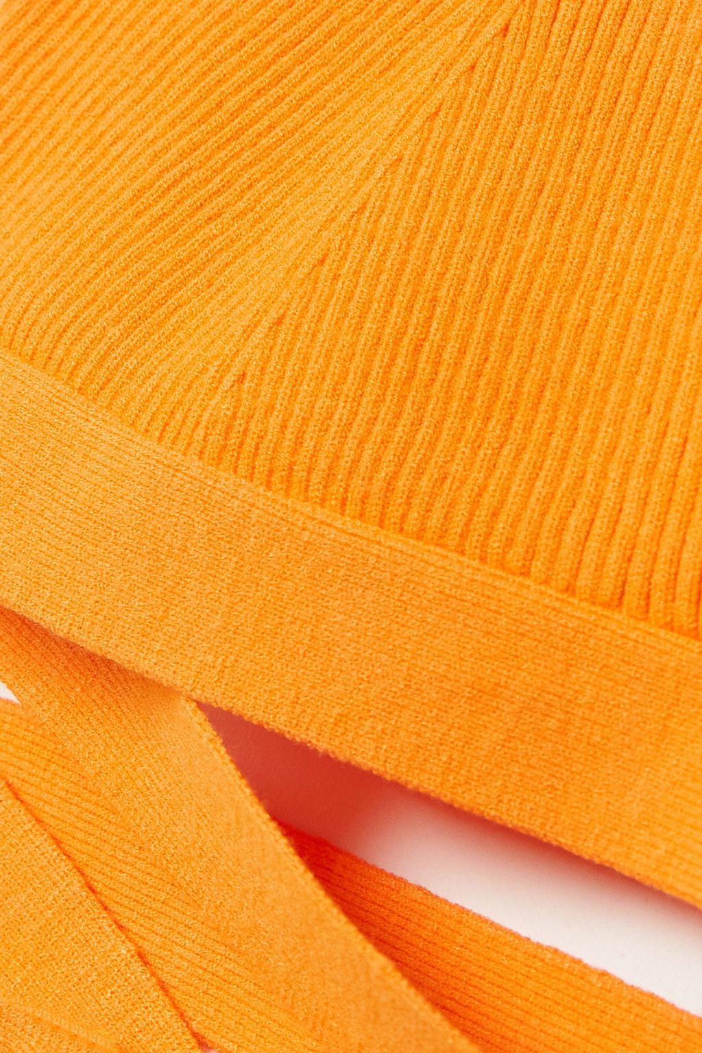 LIVE THE PROCESS Theda tie-detailed ribbed-knit bralette