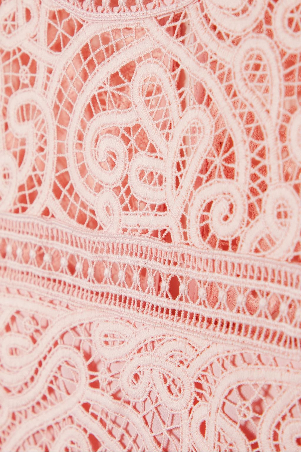 SELF-PORTRAIT Guipure lace mini dress