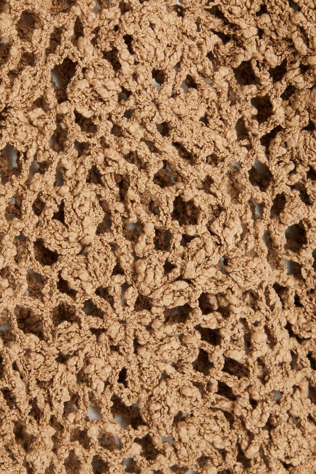 BRUNELLO CUCINELLI Cropped open-knit cotton-blend sweater